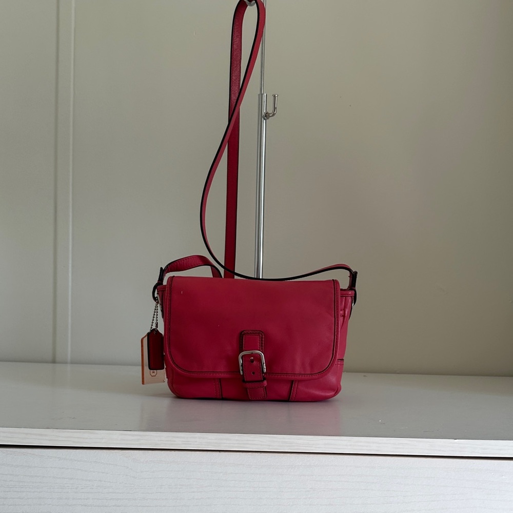 Coach Leather Crossbody Shoulder Bag